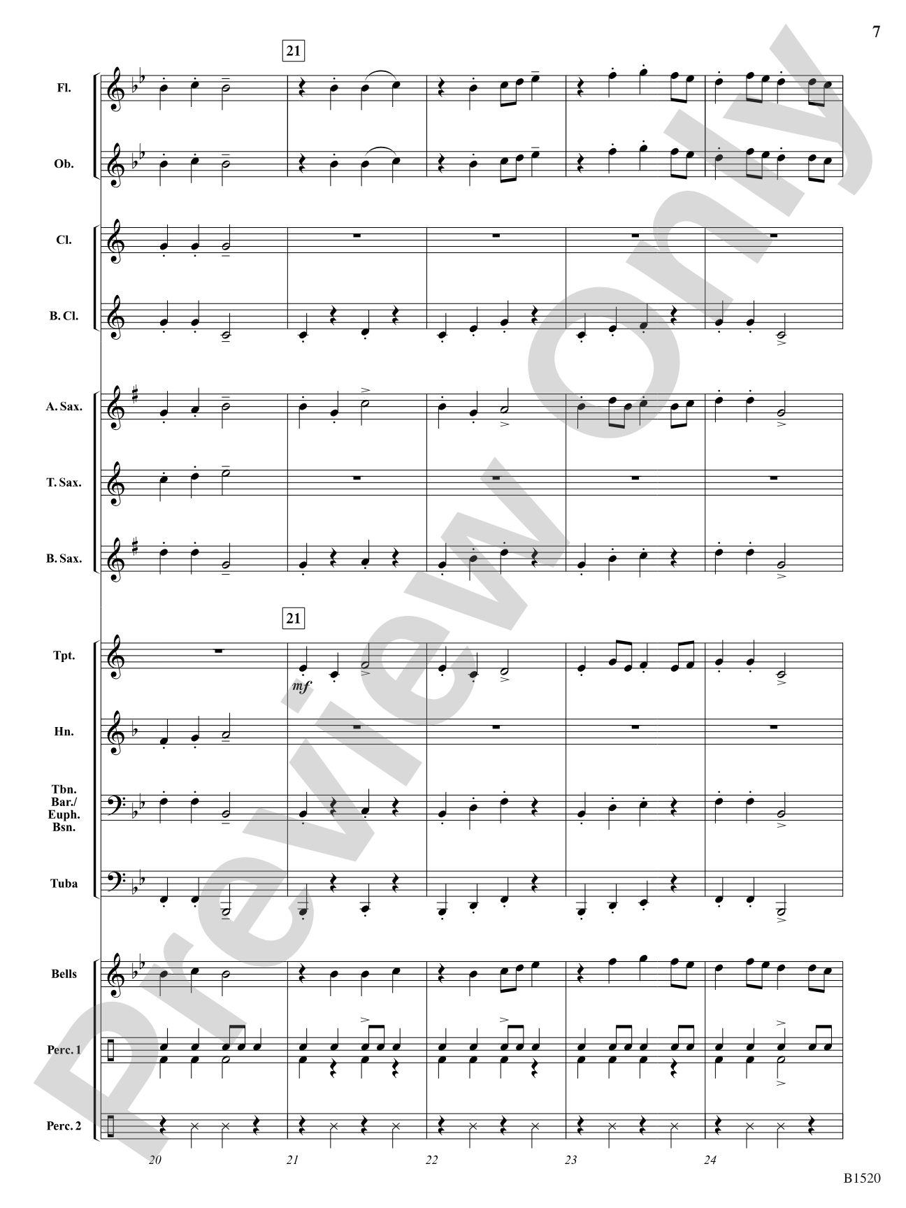 Shepherd's Hey: Concert Band Conductor Score & Parts