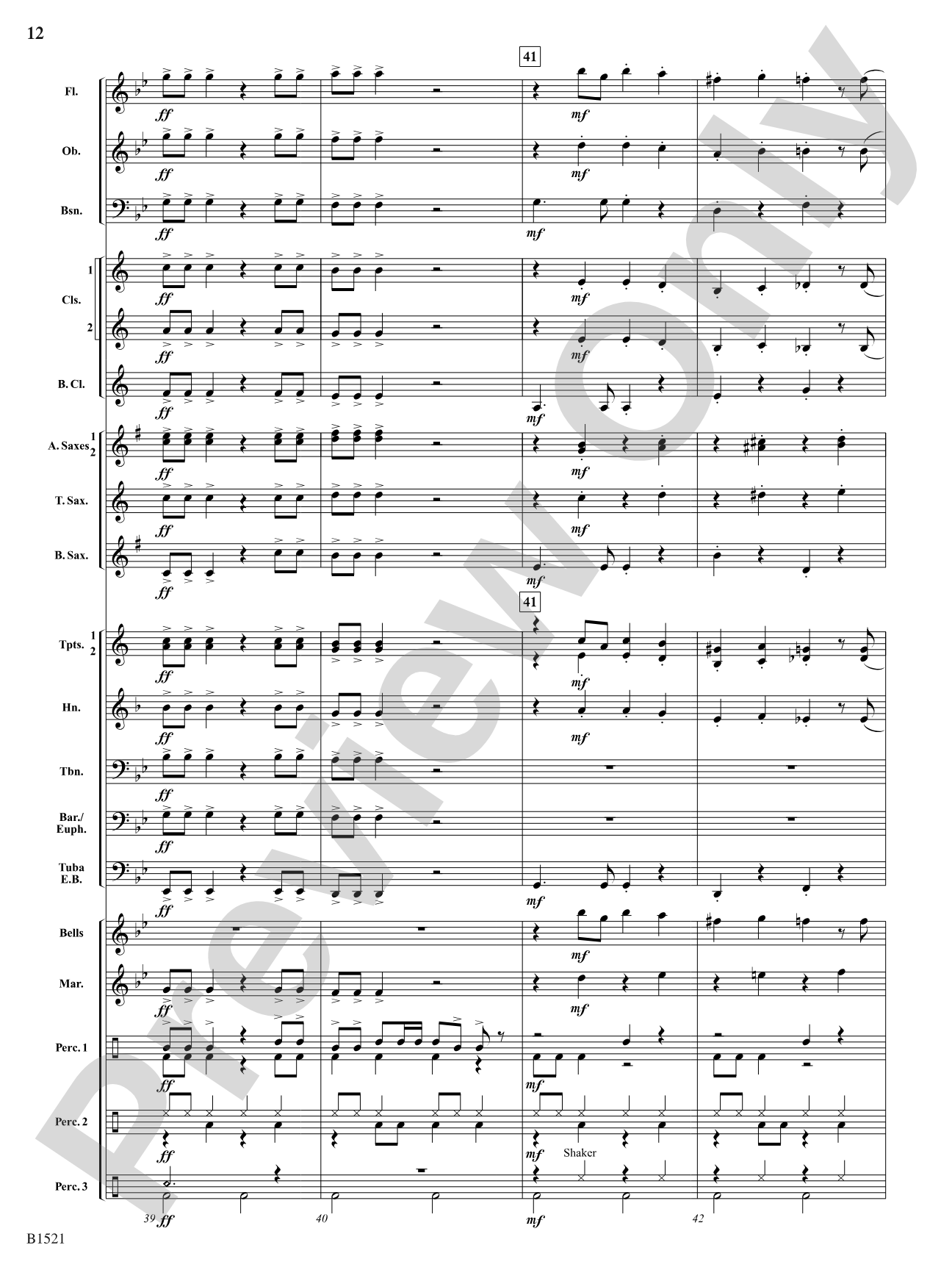 Sugar Plum Reggae: Concert Band Conductor Score & Parts