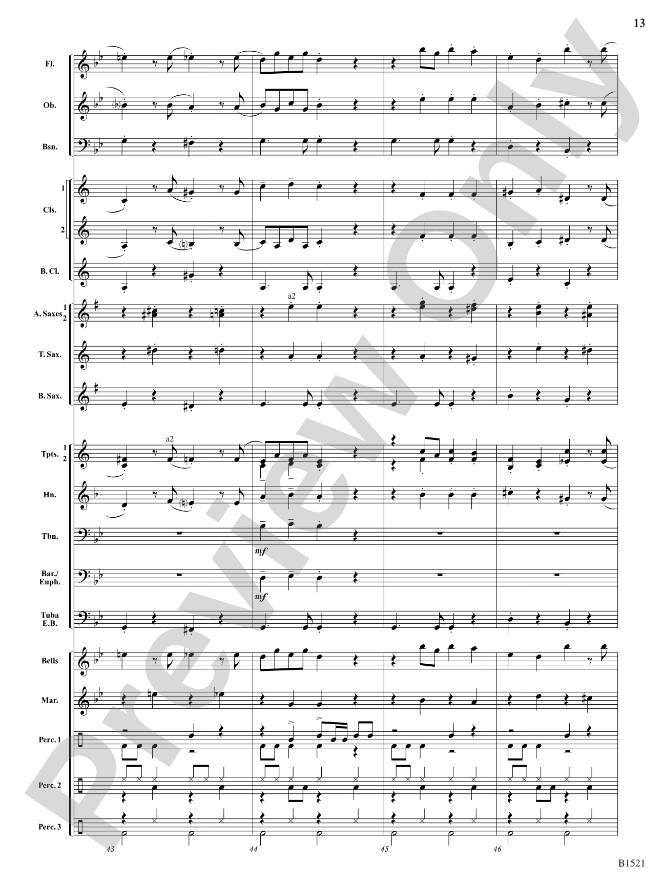 Sugar Plum Reggae: Concert Band Conductor Score & Parts