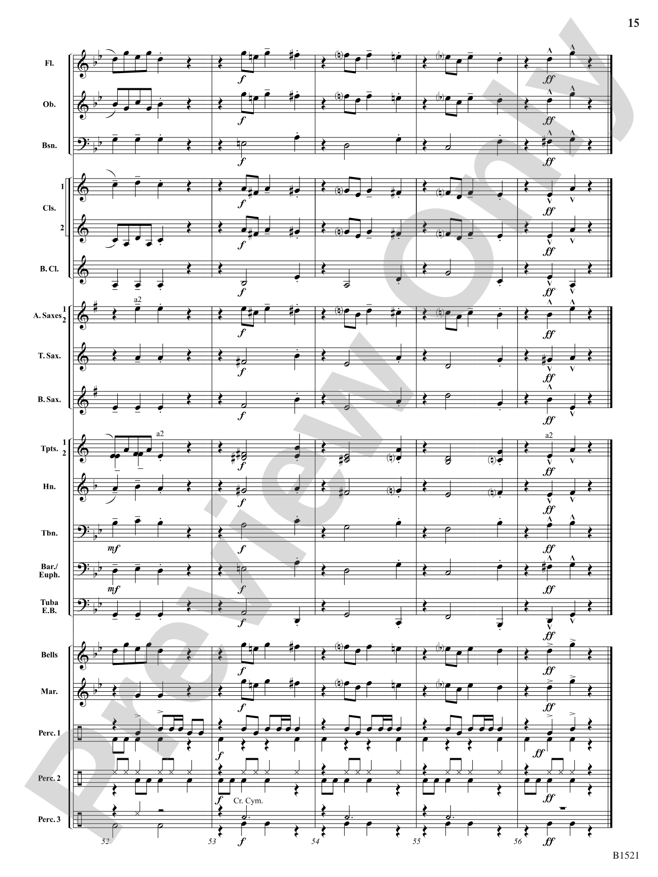 Sugar Plum Reggae: Concert Band Conductor Score & Parts