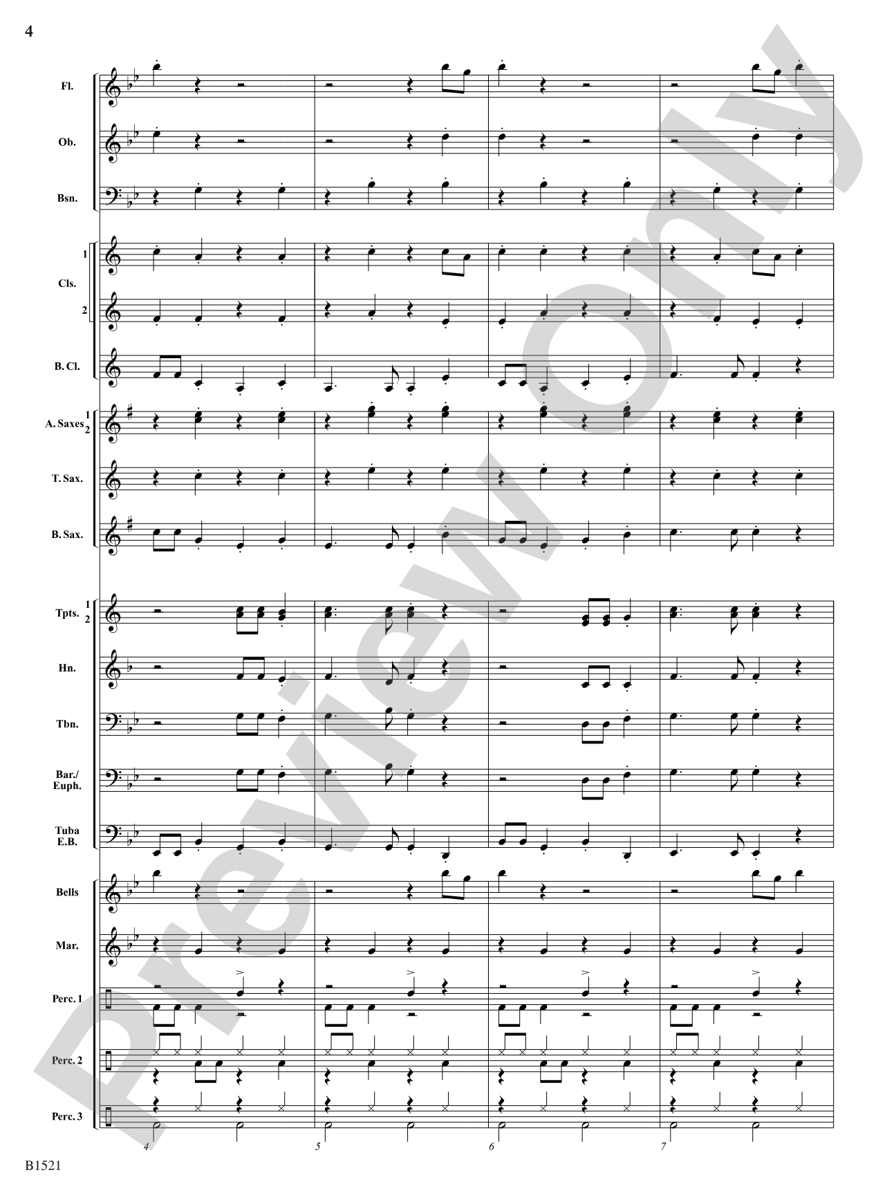 Sugar Plum Reggae: Concert Band Conductor Score & Parts