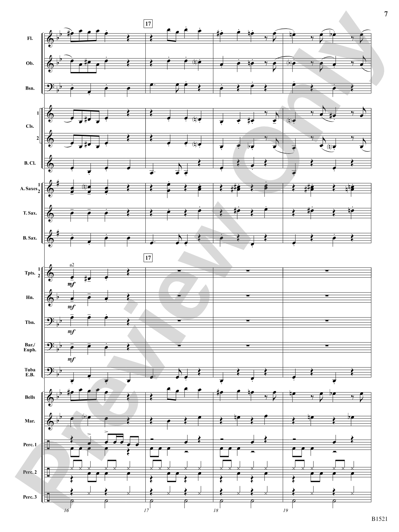 Sugar Plum Reggae: Concert Band Conductor Score & Parts