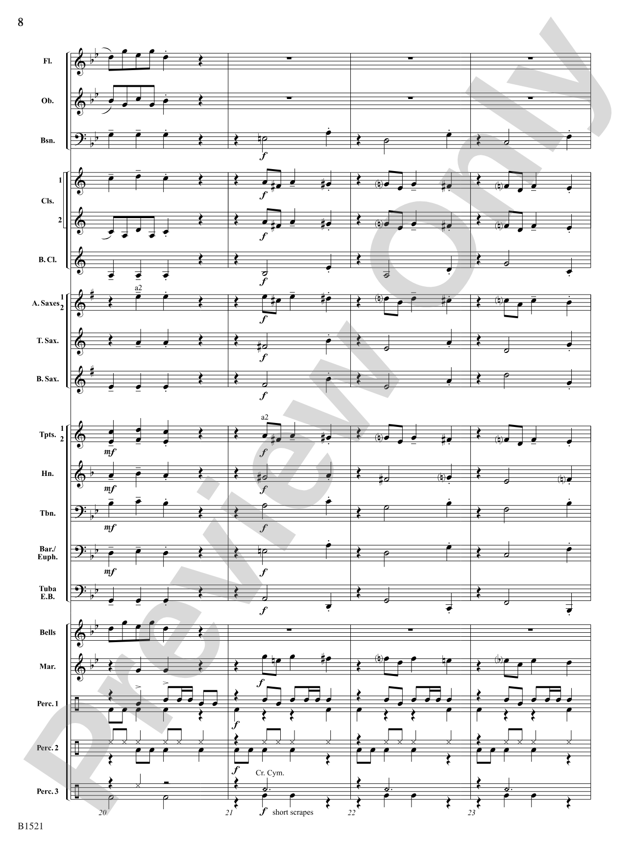 Sugar Plum Reggae: Concert Band Conductor Score & Parts