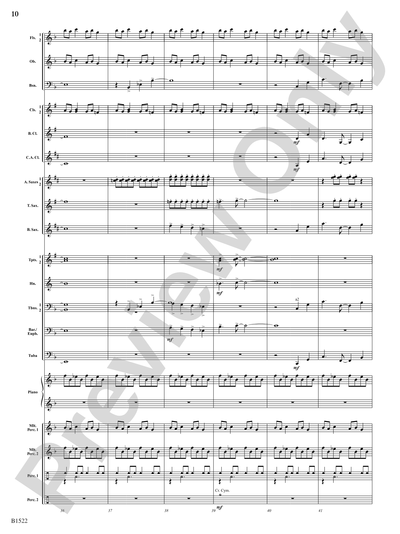Hypnotic Fireflies: Concert Band Conductor Score & Parts