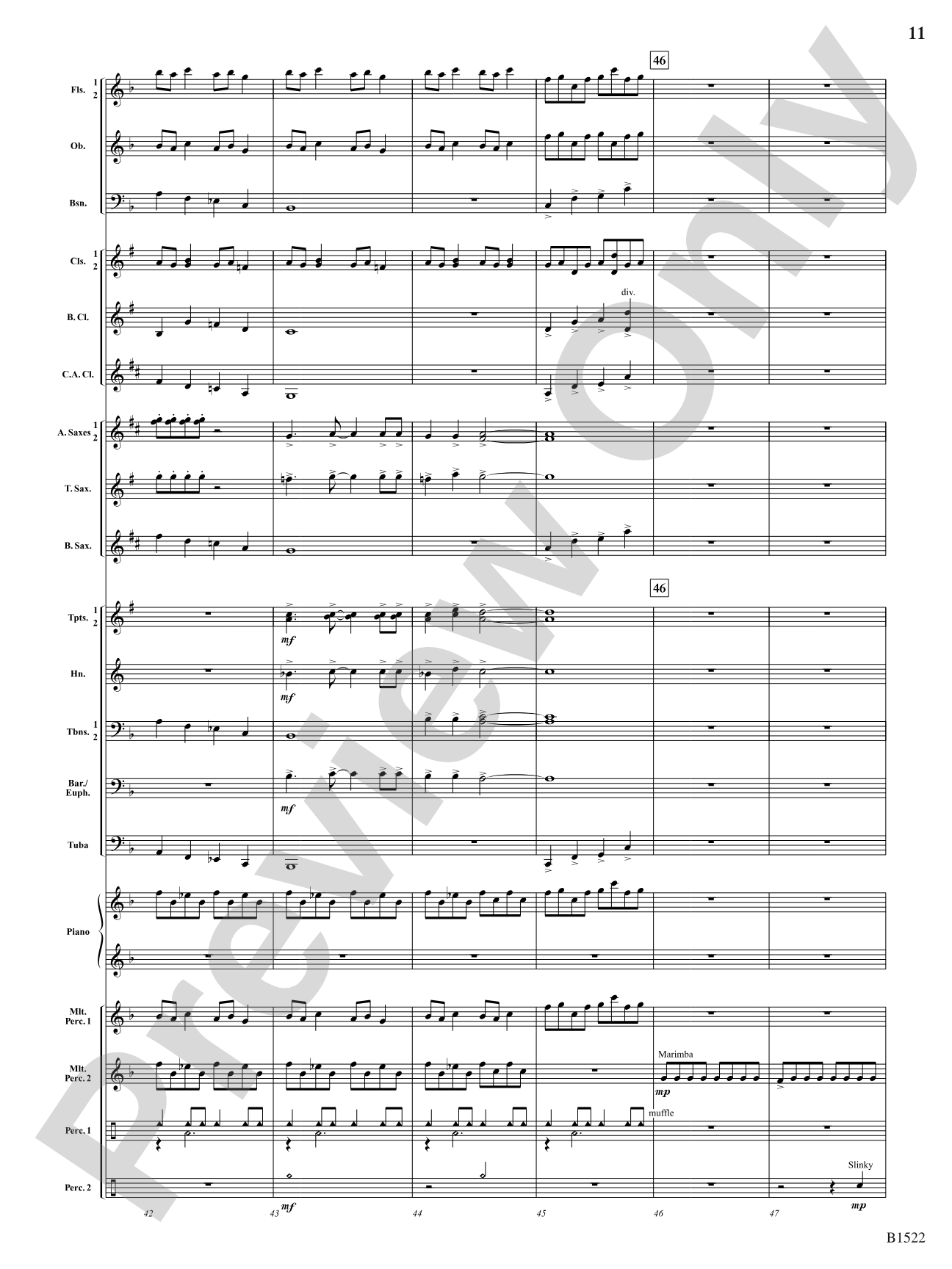 Hypnotic Fireflies: Concert Band Conductor Score & Parts