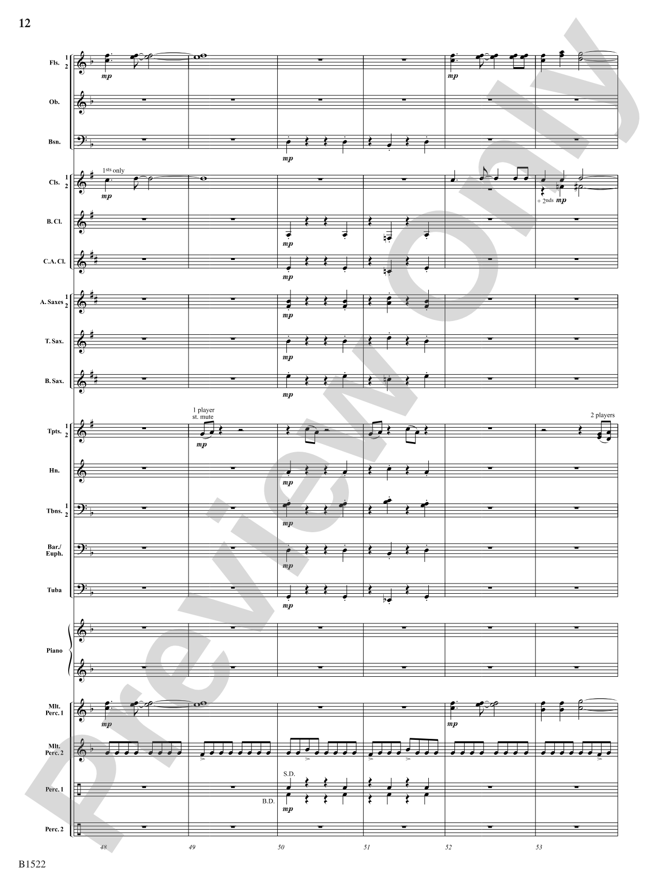 Hypnotic Fireflies: Concert Band Conductor Score & Parts