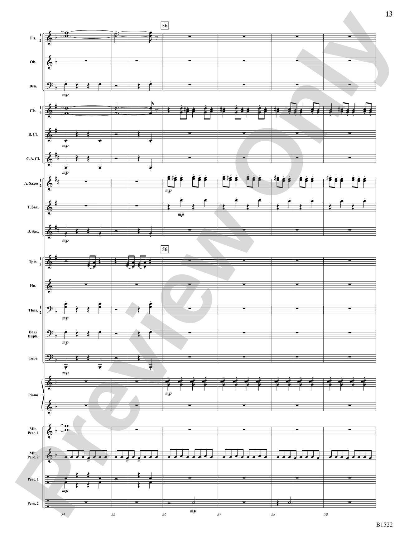 Hypnotic Fireflies: Concert Band Conductor Score & Parts