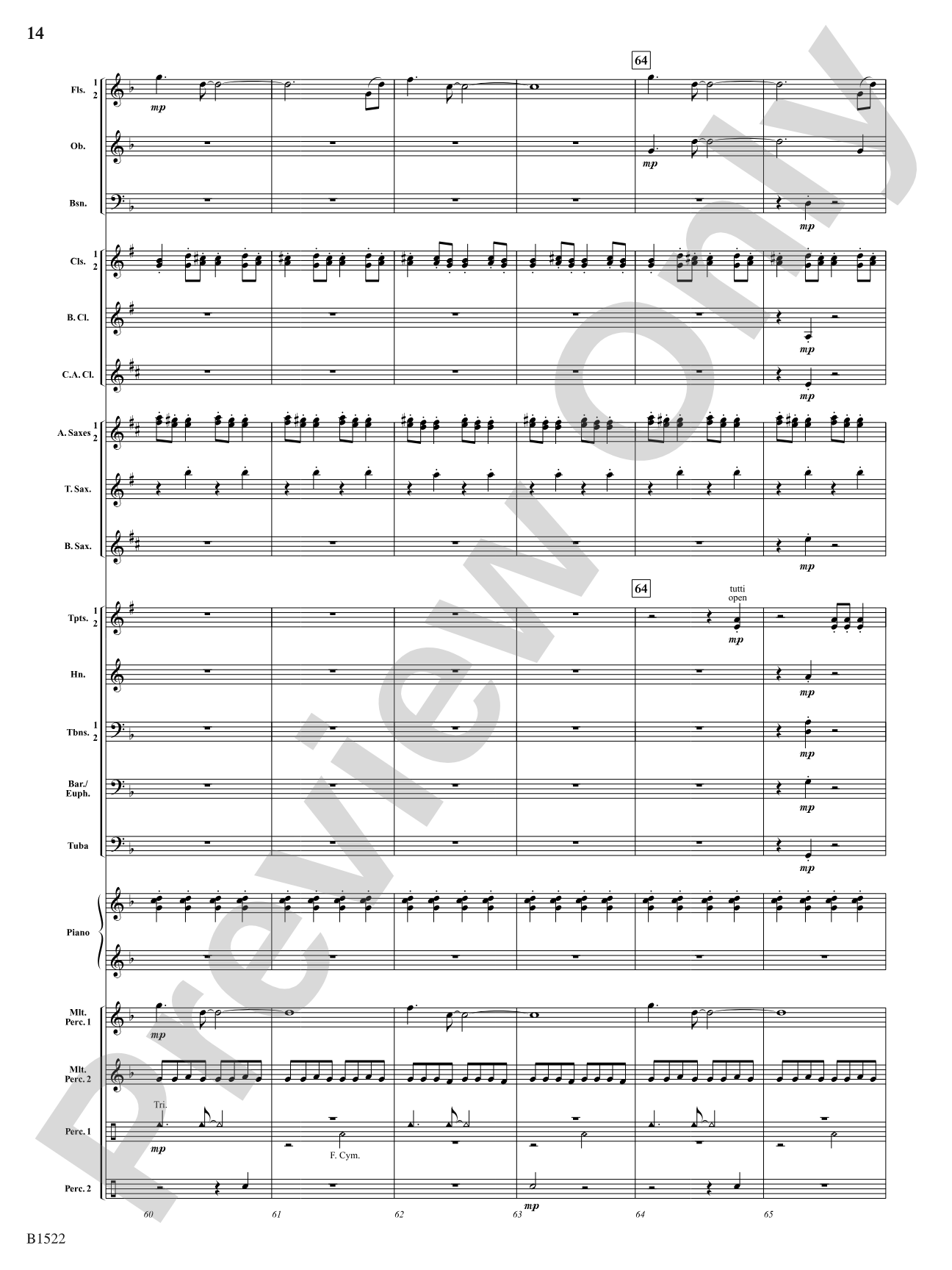 Hypnotic Fireflies: Concert Band Conductor Score & Parts