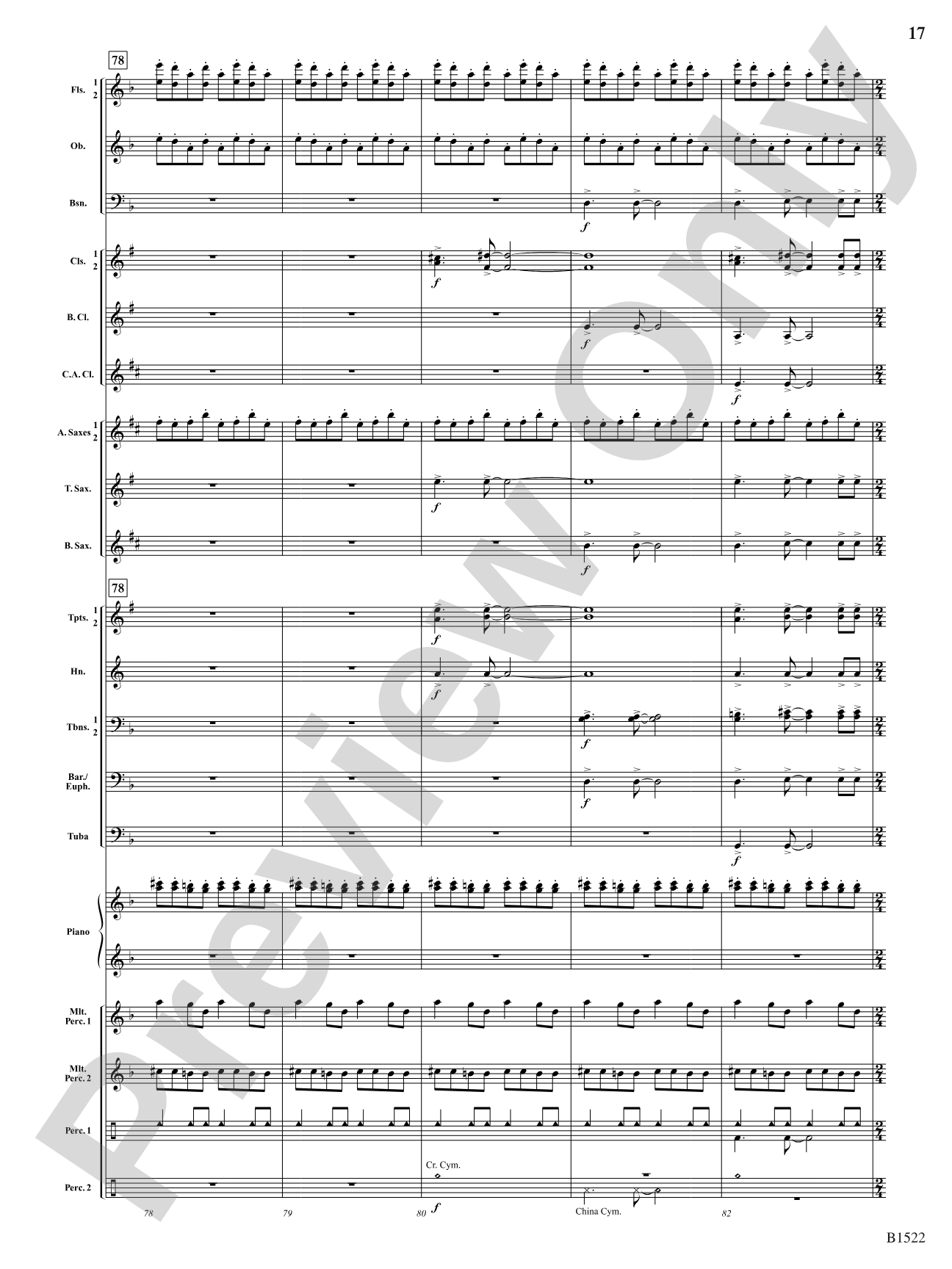 Hypnotic Fireflies: Concert Band Conductor Score & Parts