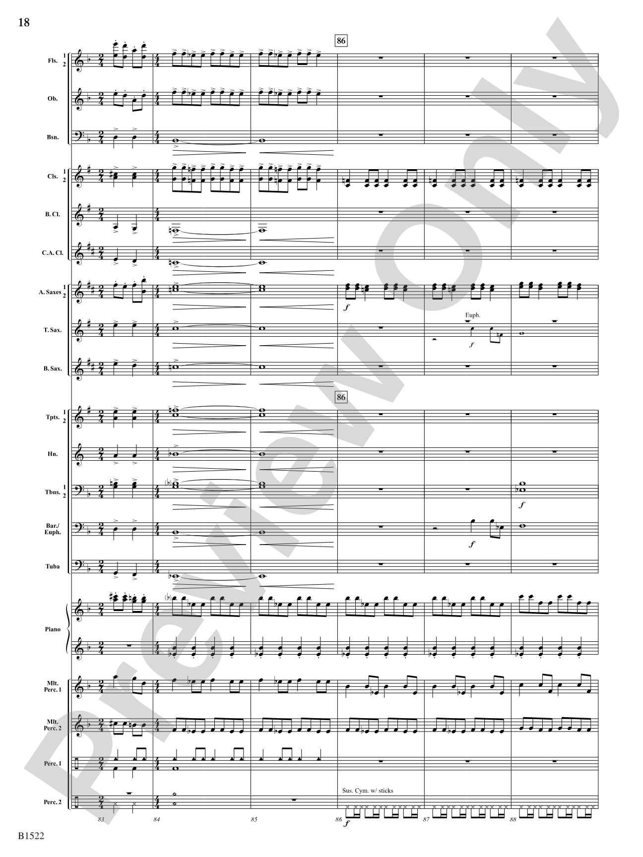 Hypnotic Fireflies: Concert Band Conductor Score & Parts