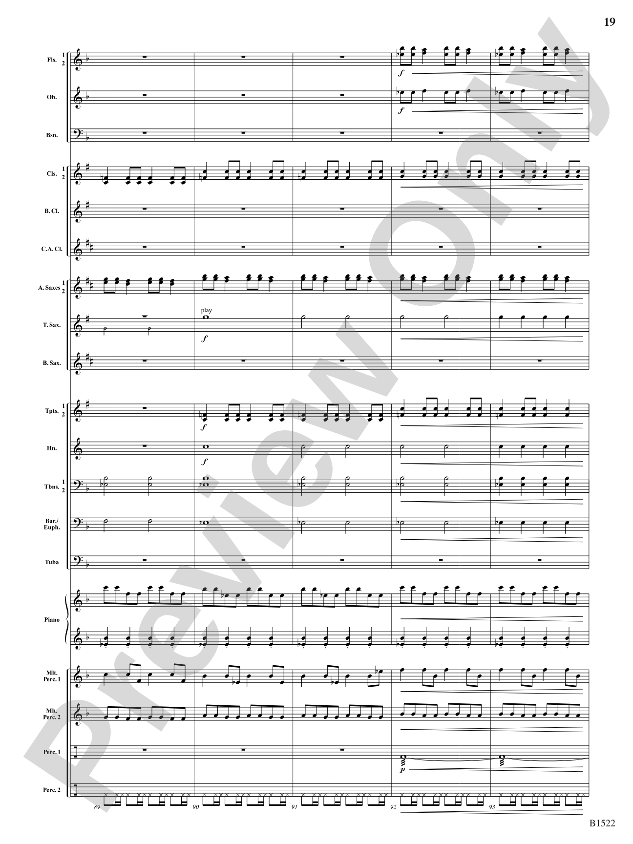 Hypnotic Fireflies: Concert Band Conductor Score & Parts
