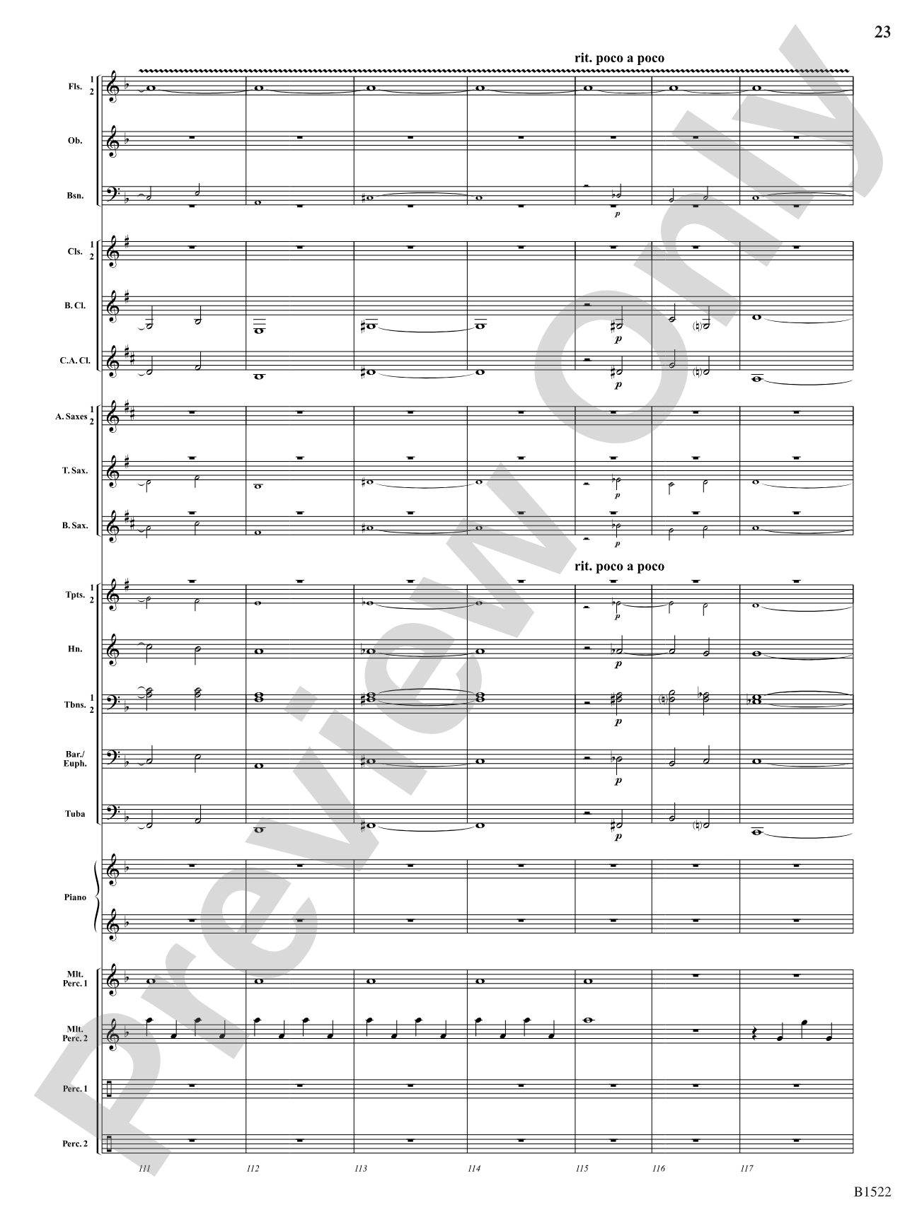 Hypnotic Fireflies: Concert Band Conductor Score & Parts