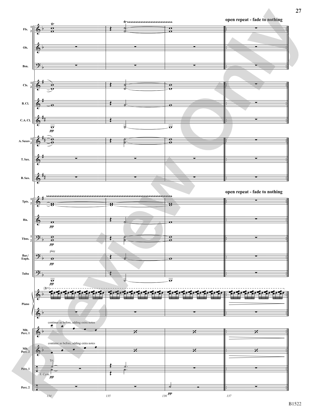 Hypnotic Fireflies: Concert Band Conductor Score & Parts