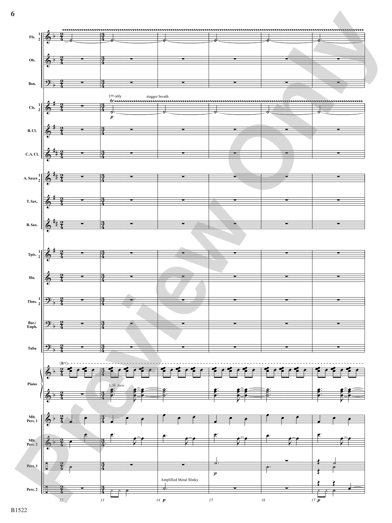 Hypnotic Fireflies: Concert Band Conductor Score & Parts