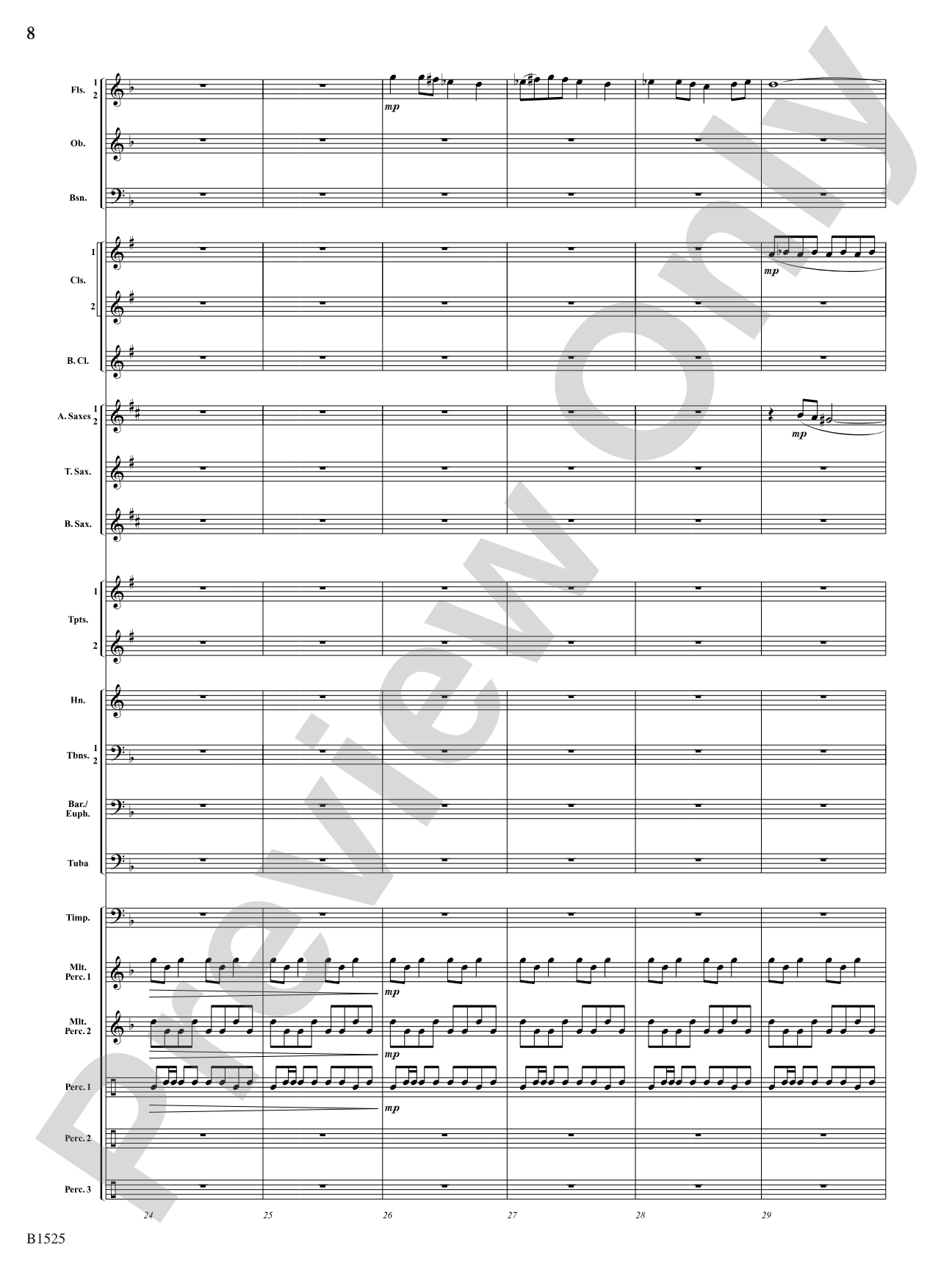 Sun Cycles: Concert Band Conductor Score & Parts