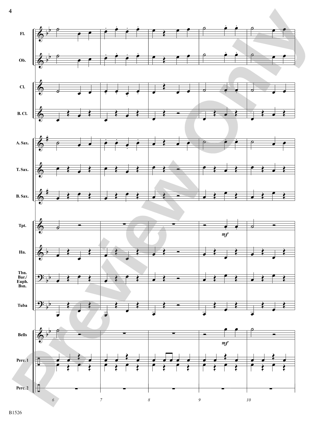 Sousa's Cadets: Concert Band Conductor Score & Parts