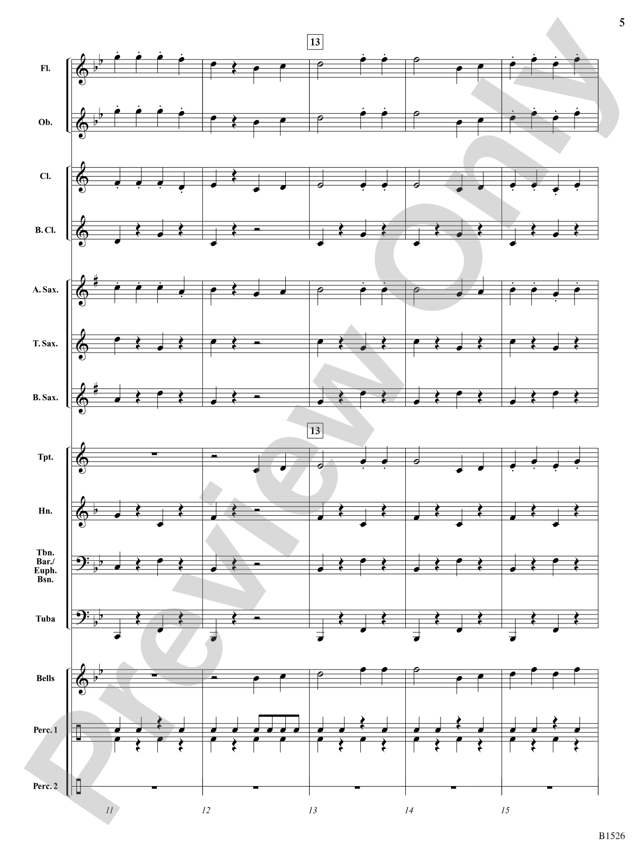 Sousa's Cadets: Concert Band Conductor Score & Parts
