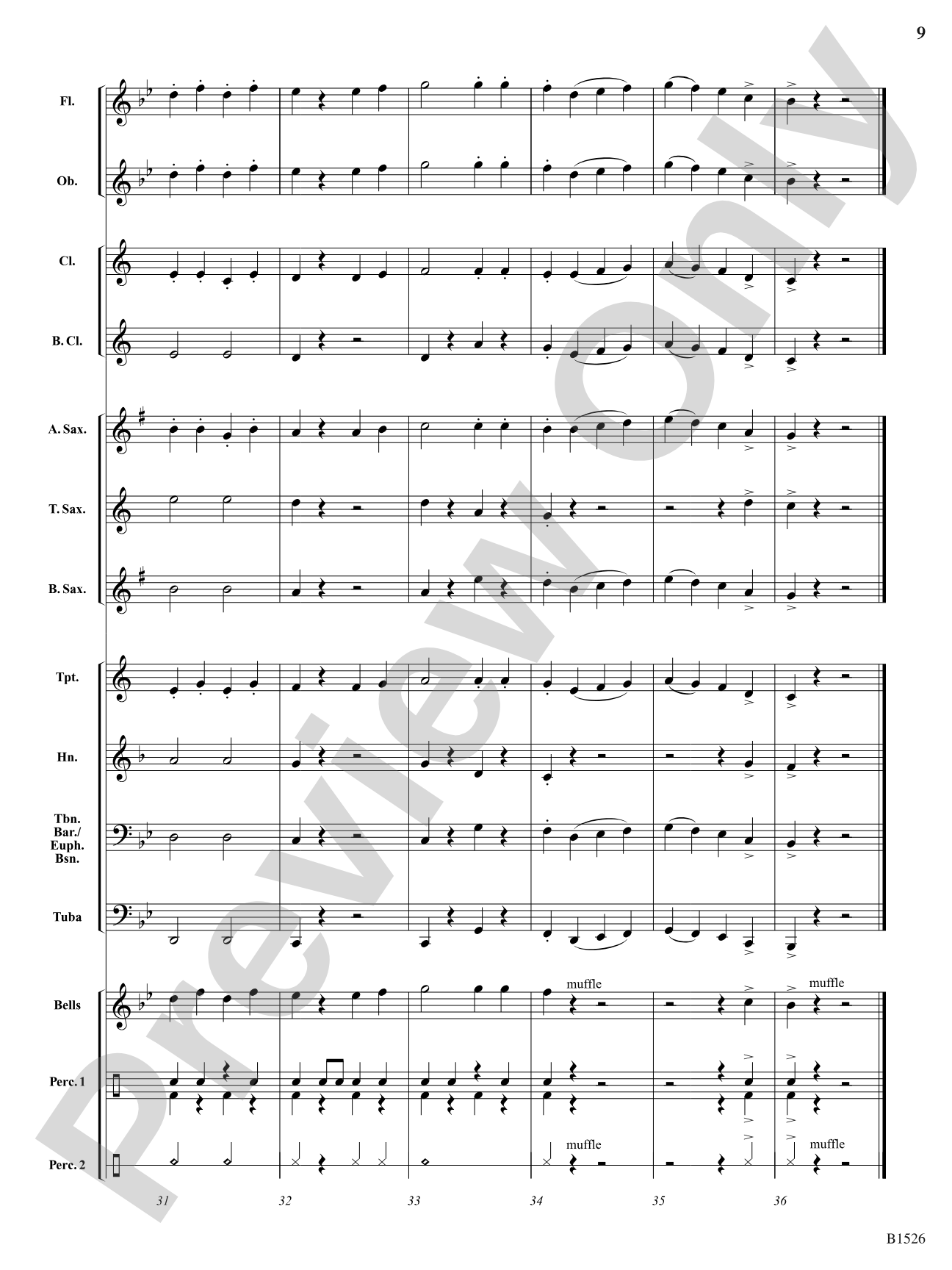 Sousa's Cadets: Concert Band Conductor Score & Parts