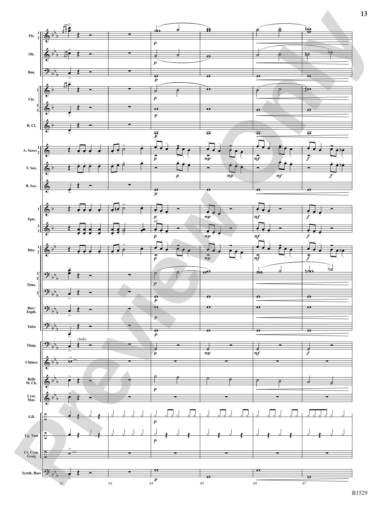 Caliber: Concert Band Conductor Score & Parts