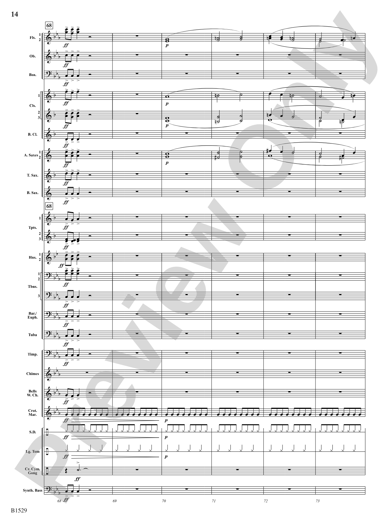 Caliber: Concert Band Conductor Score & Parts