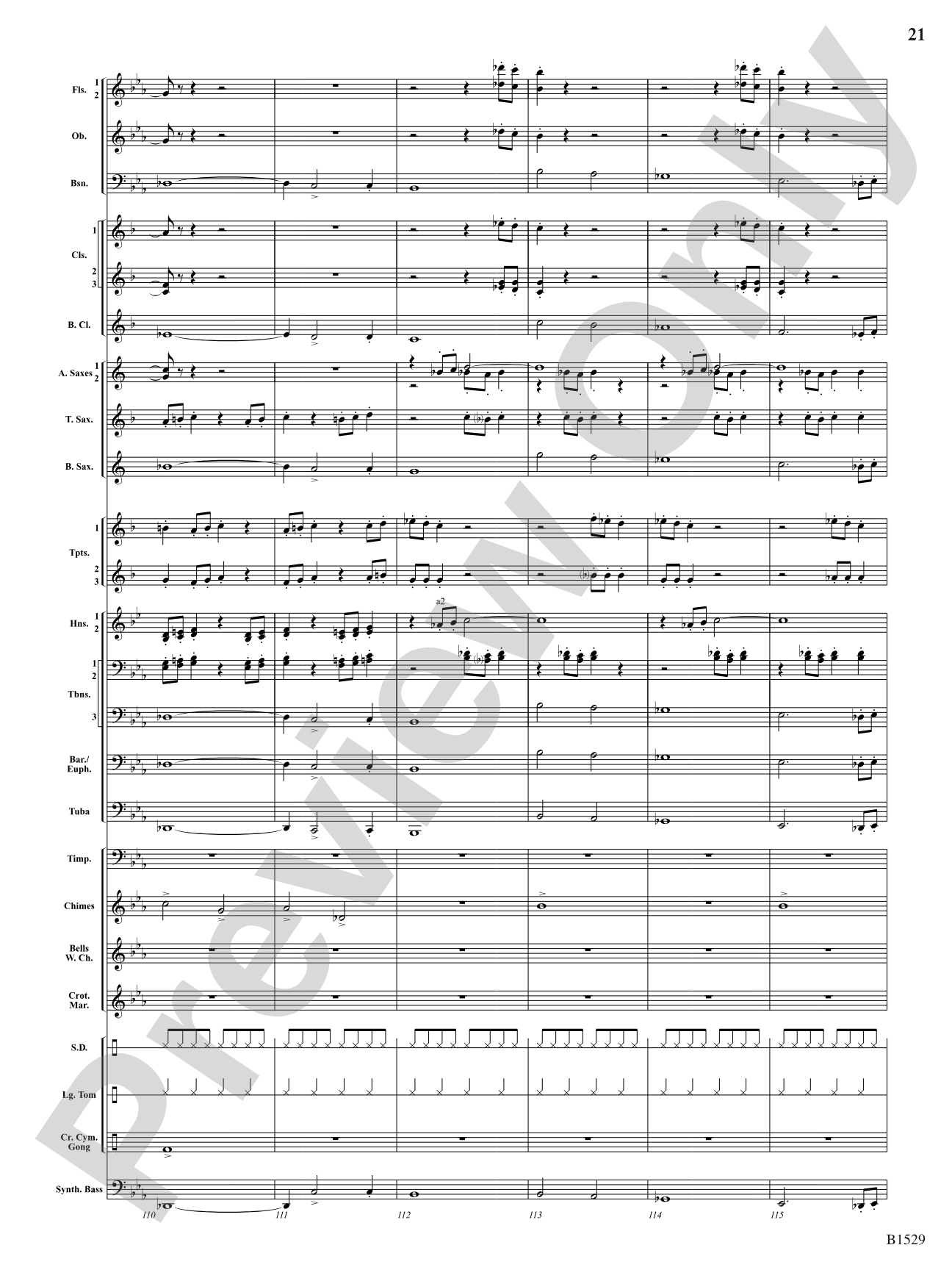 Caliber: Concert Band Conductor Score & Parts