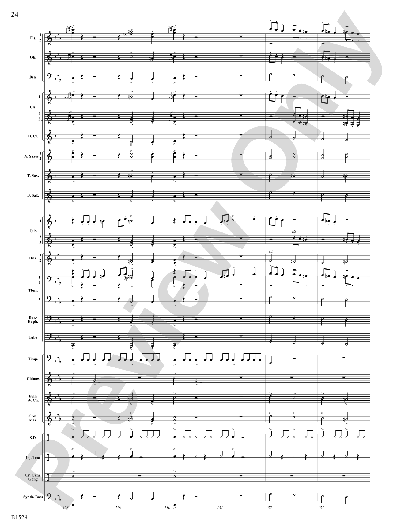 Caliber: Concert Band Conductor Score & Parts