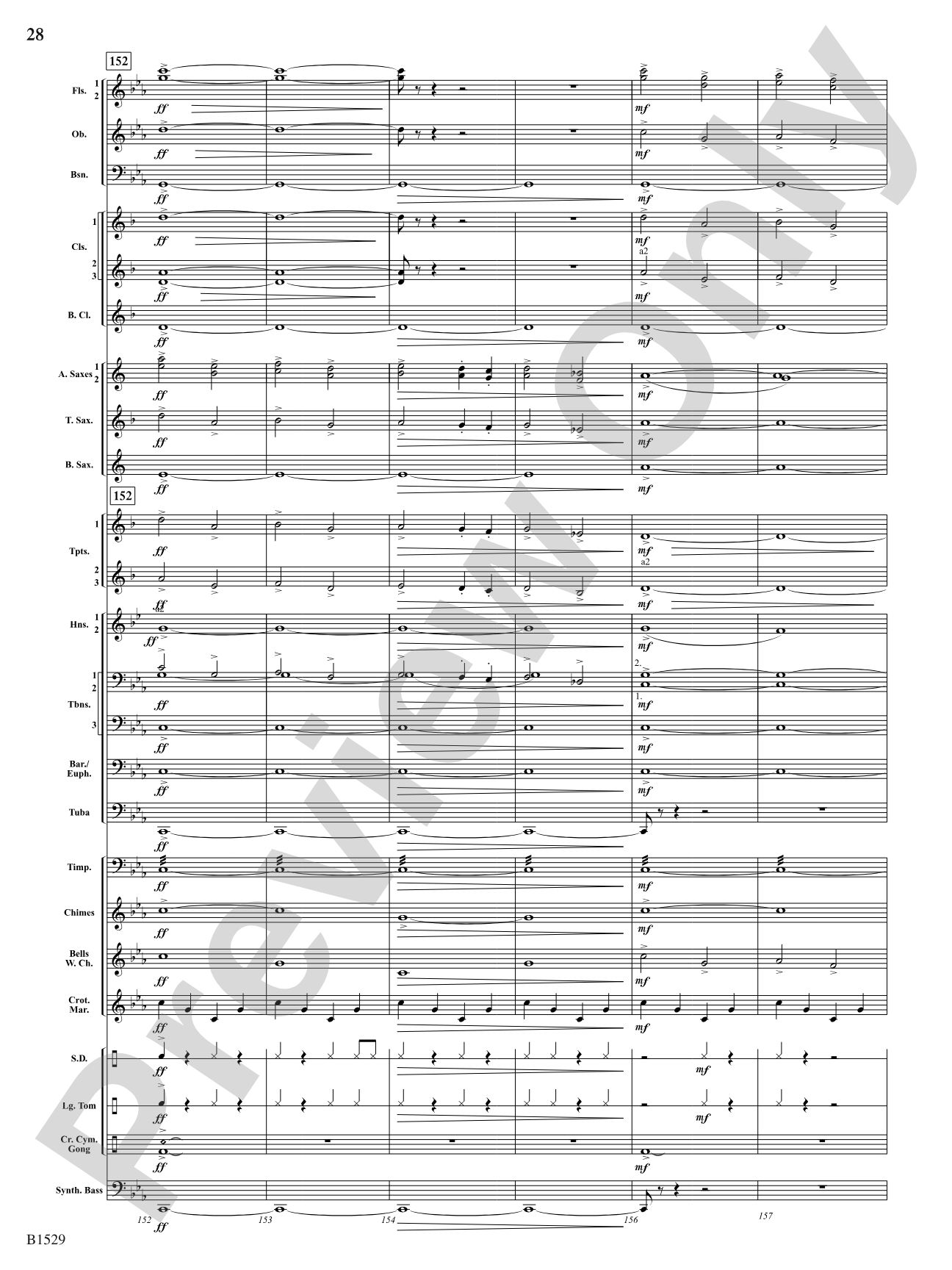 Caliber: Concert Band Conductor Score & Parts