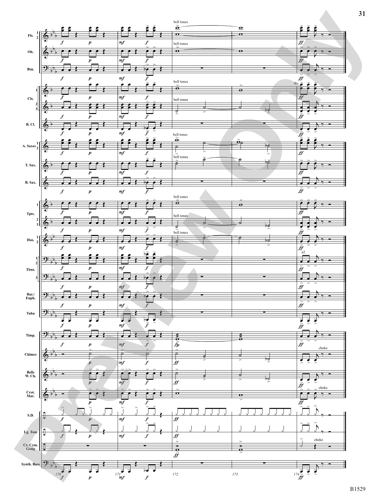 Caliber: Concert Band Conductor Score & Parts