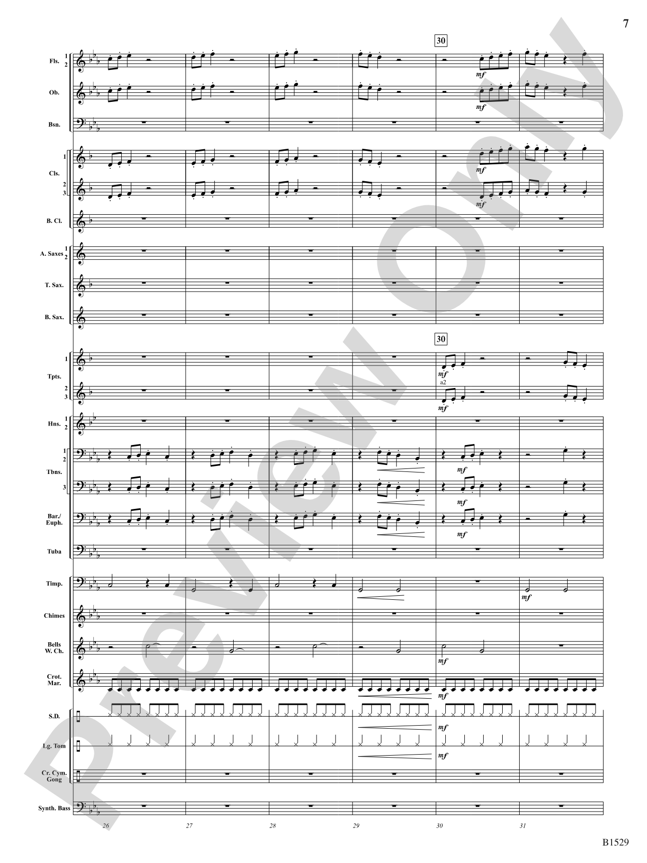 Caliber: Concert Band Conductor Score & Parts