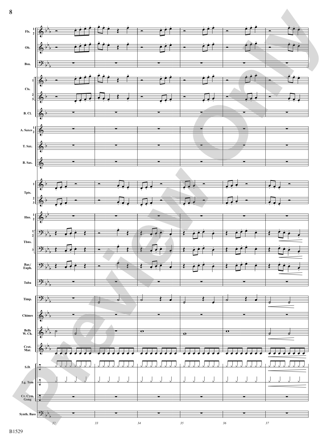 Caliber: Concert Band Conductor Score & Parts