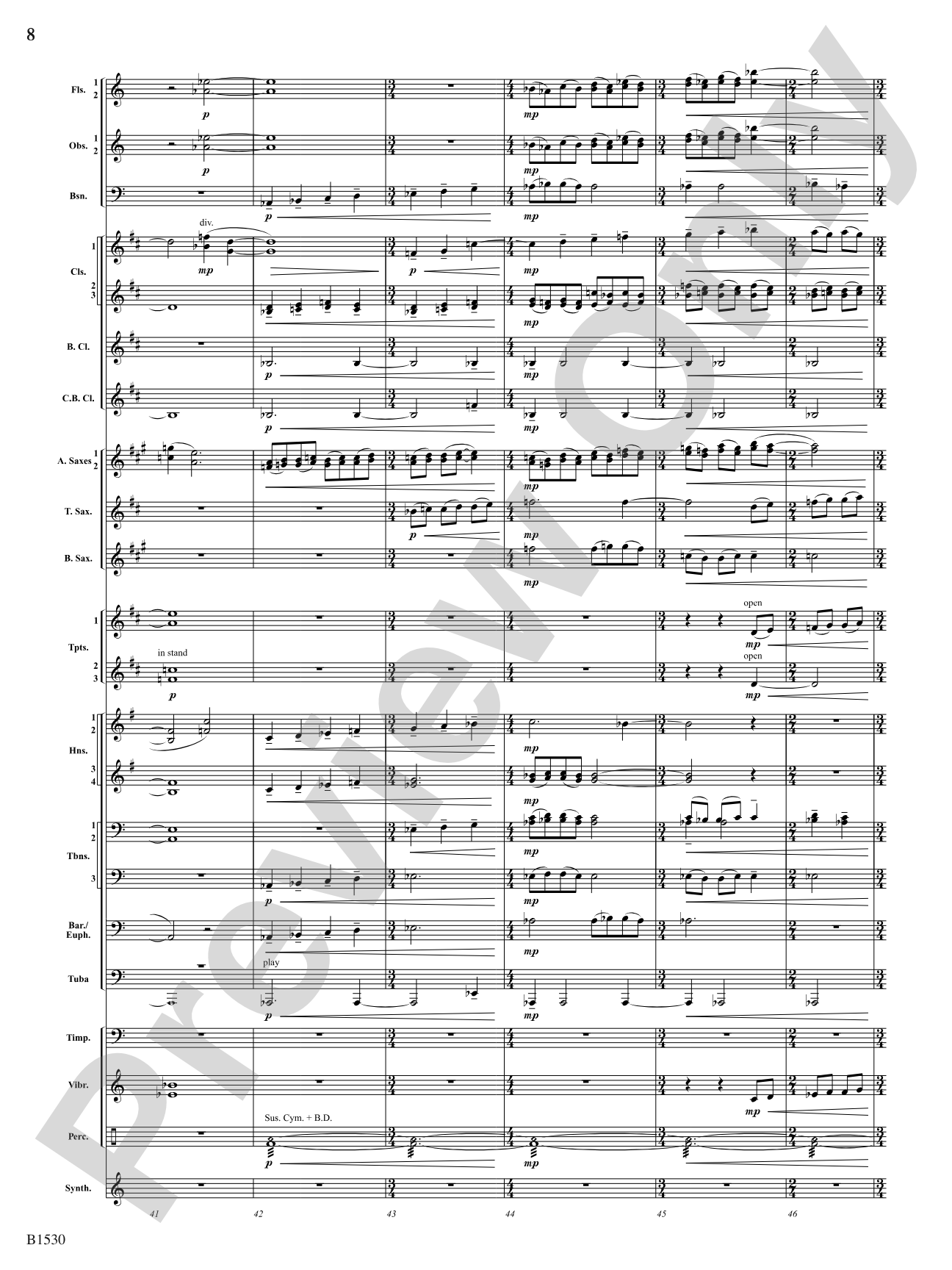 Still: Concert Band Conductor Score & Parts