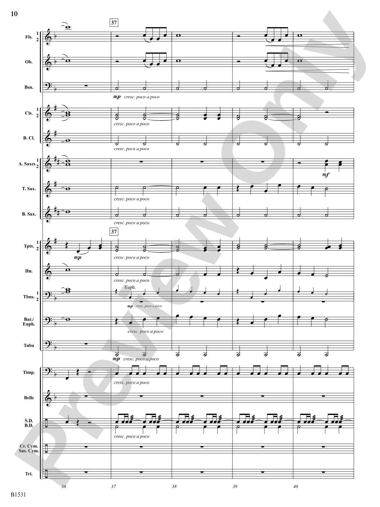 Falcon Fanfare: Concert Band Conductor Score & Parts