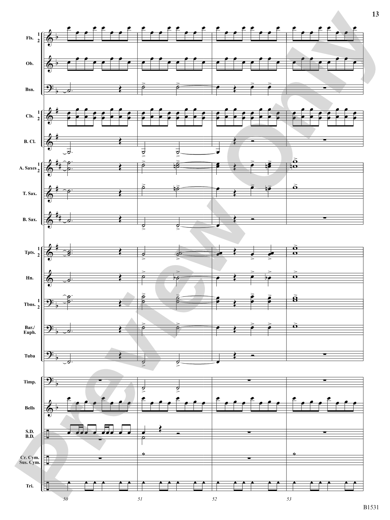 Falcon Fanfare: Concert Band Conductor Score & Parts