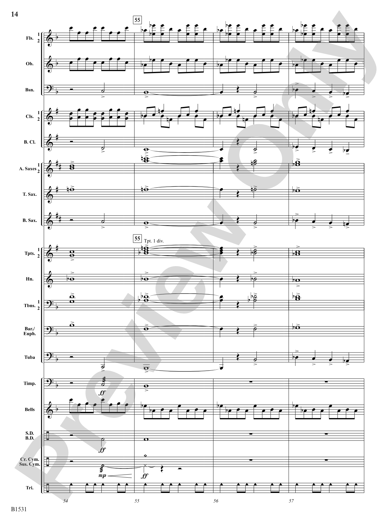 Falcon Fanfare: Concert Band Conductor Score & Parts