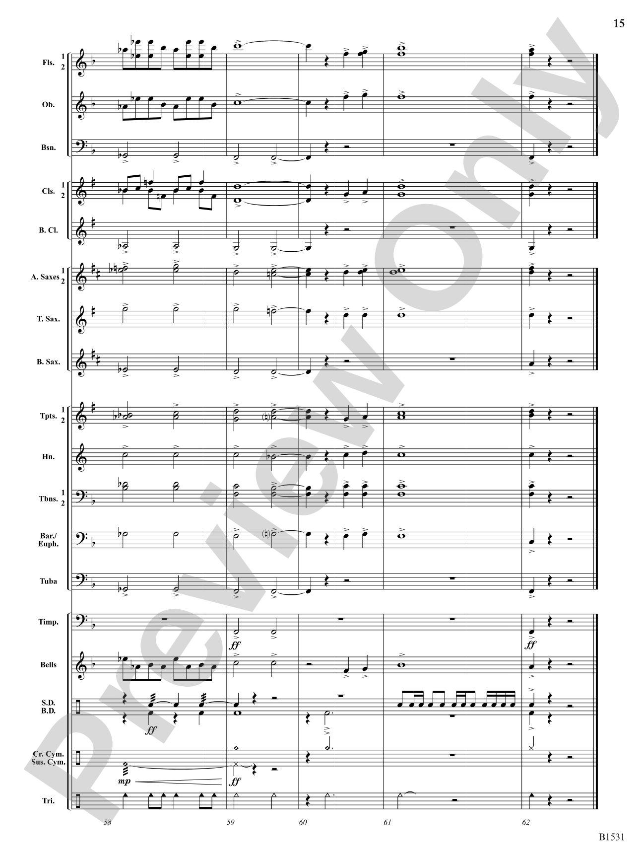 Falcon Fanfare: Concert Band Conductor Score & Parts
