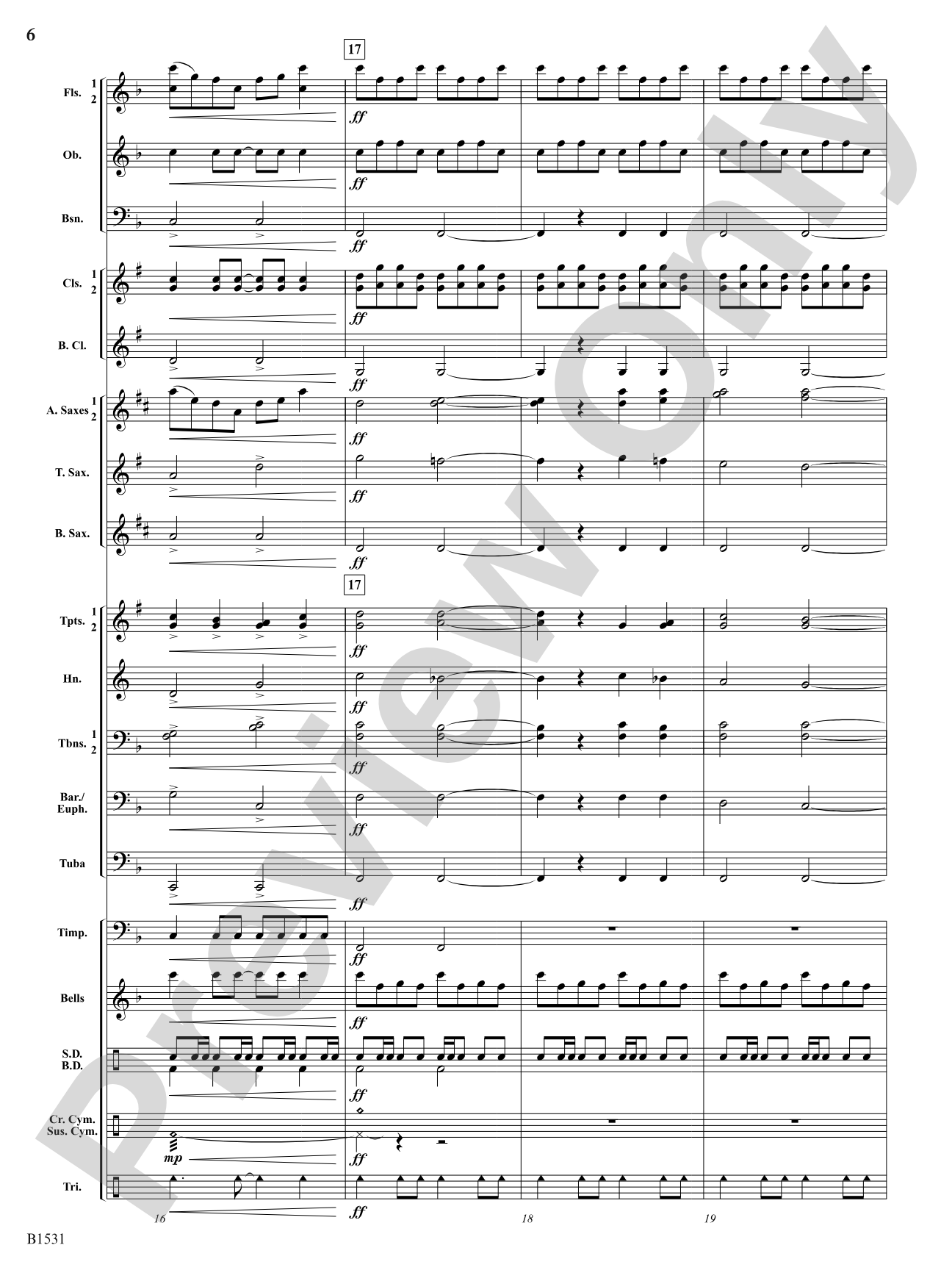 Falcon Fanfare: Concert Band Conductor Score & Parts