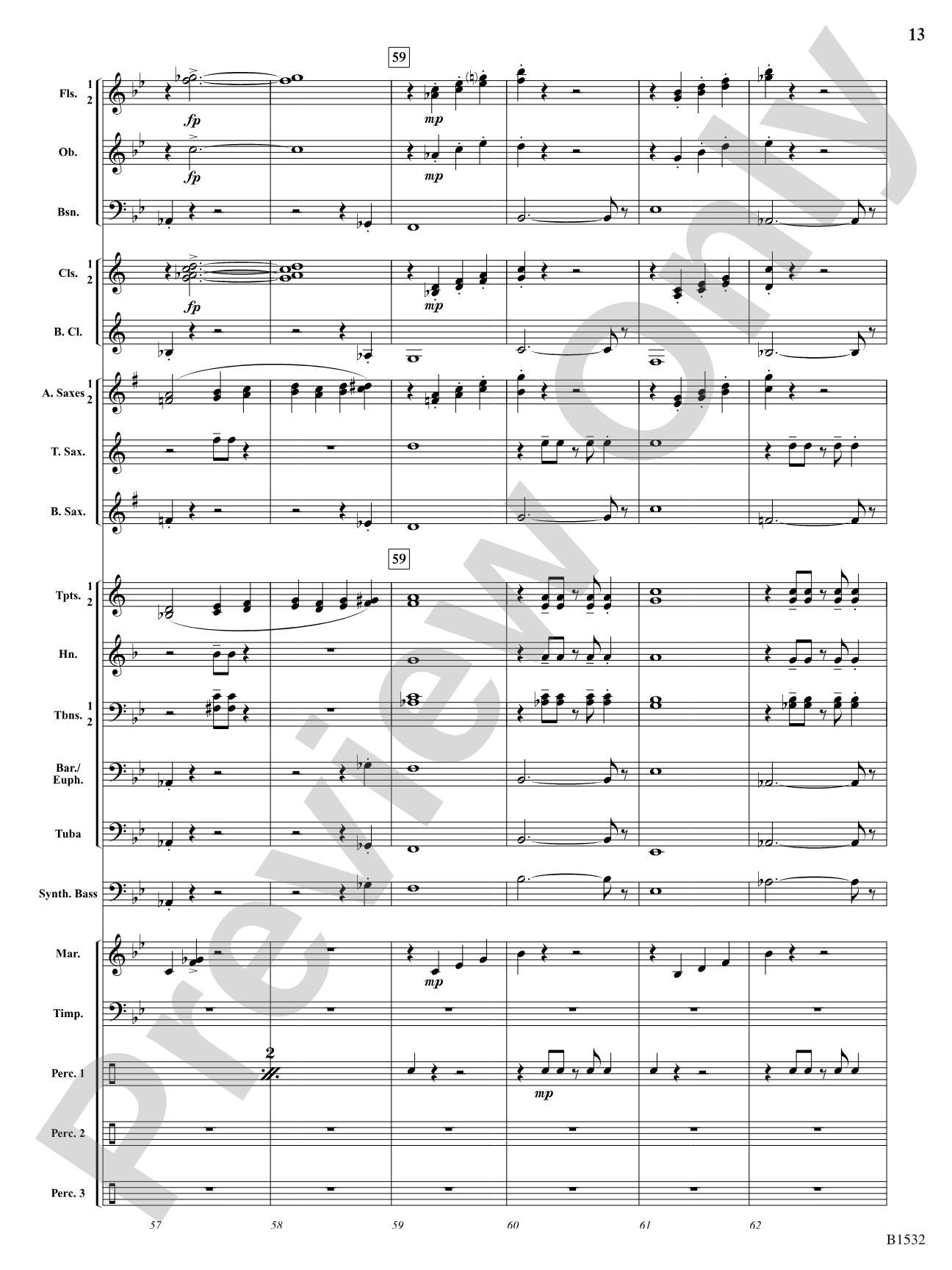 Harlequin Dance: Concert Band Conductor Score & Parts