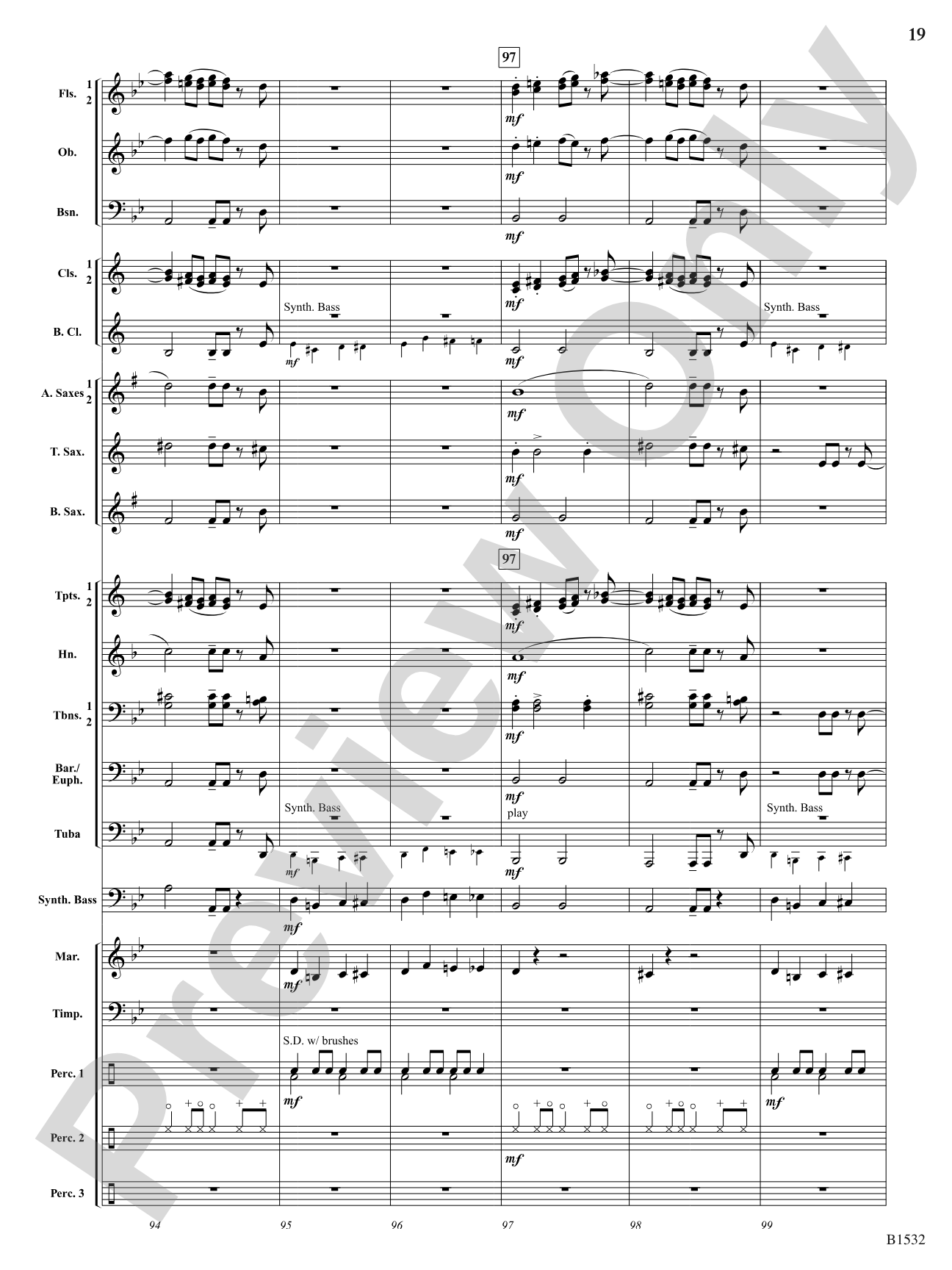 Harlequin Dance: Concert Band Conductor Score & Parts
