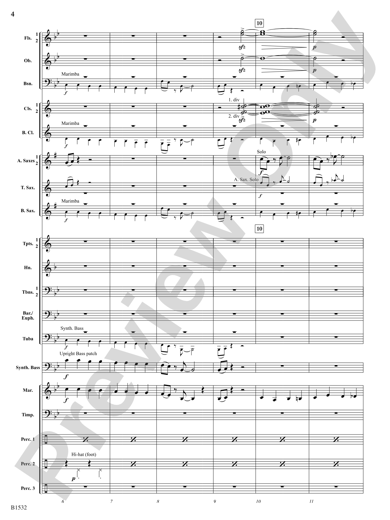 Harlequin Dance: Concert Band Conductor Score & Parts