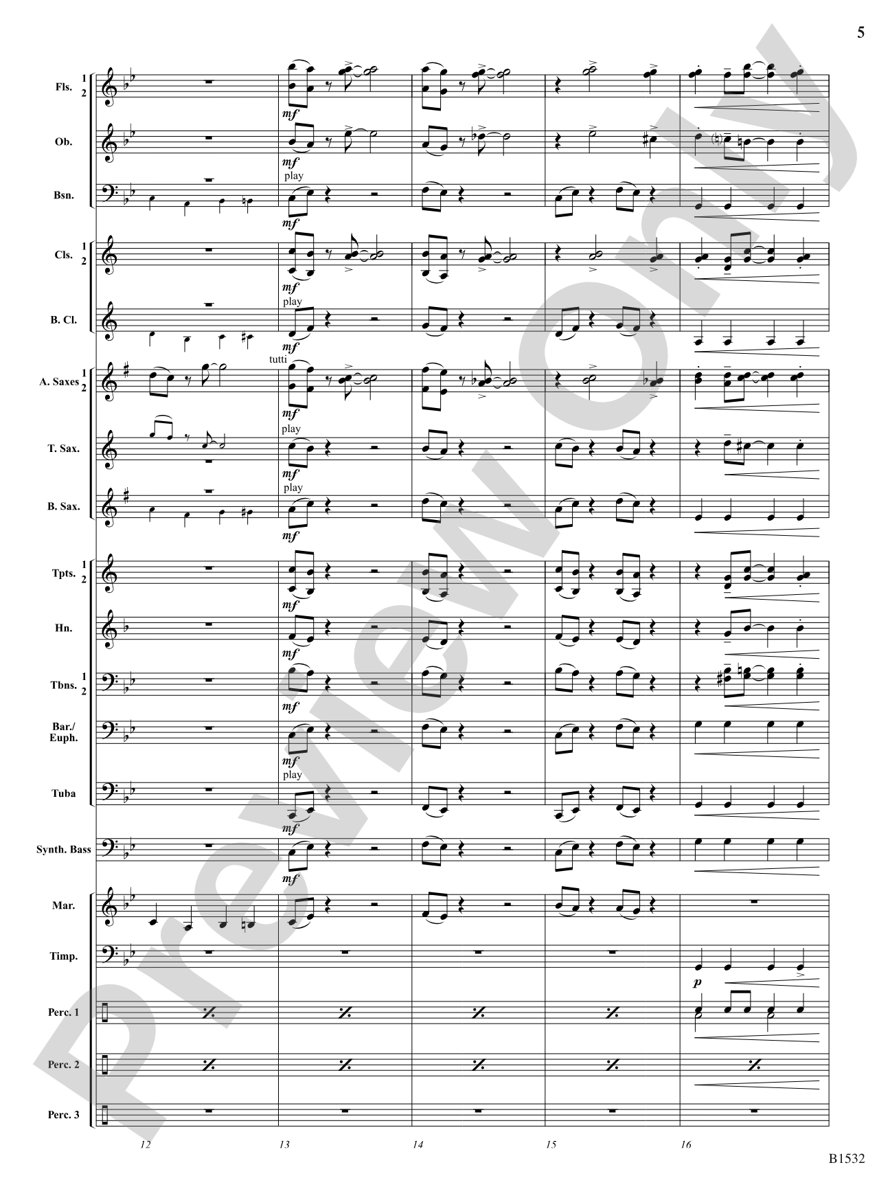 Harlequin Dance: Concert Band Conductor Score & Parts