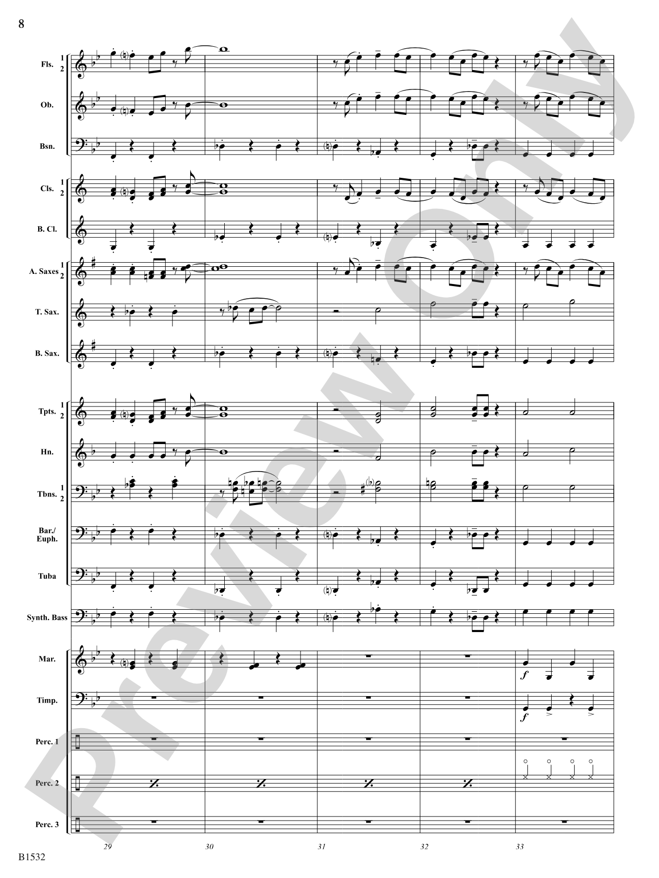 Harlequin Dance: Concert Band Conductor Score & Parts