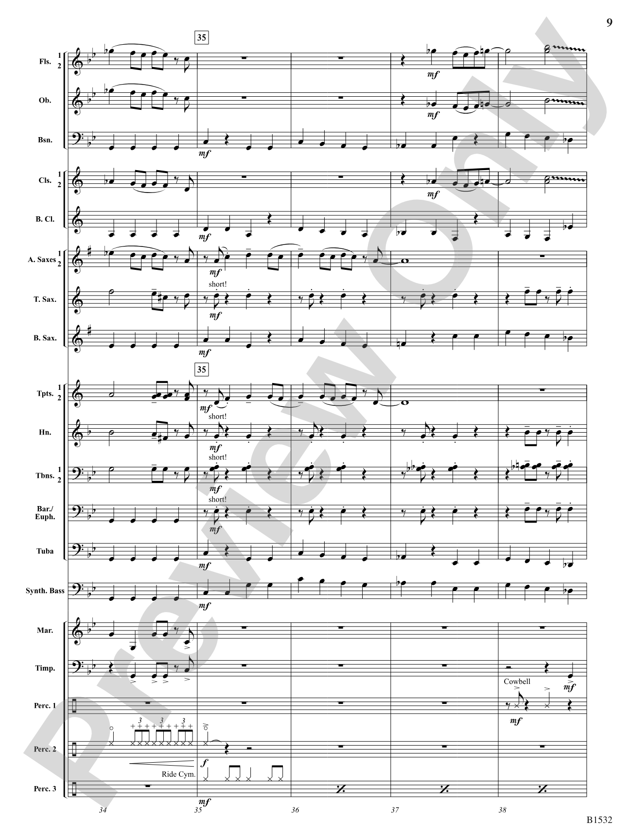 Harlequin Dance: Concert Band Conductor Score & Parts
