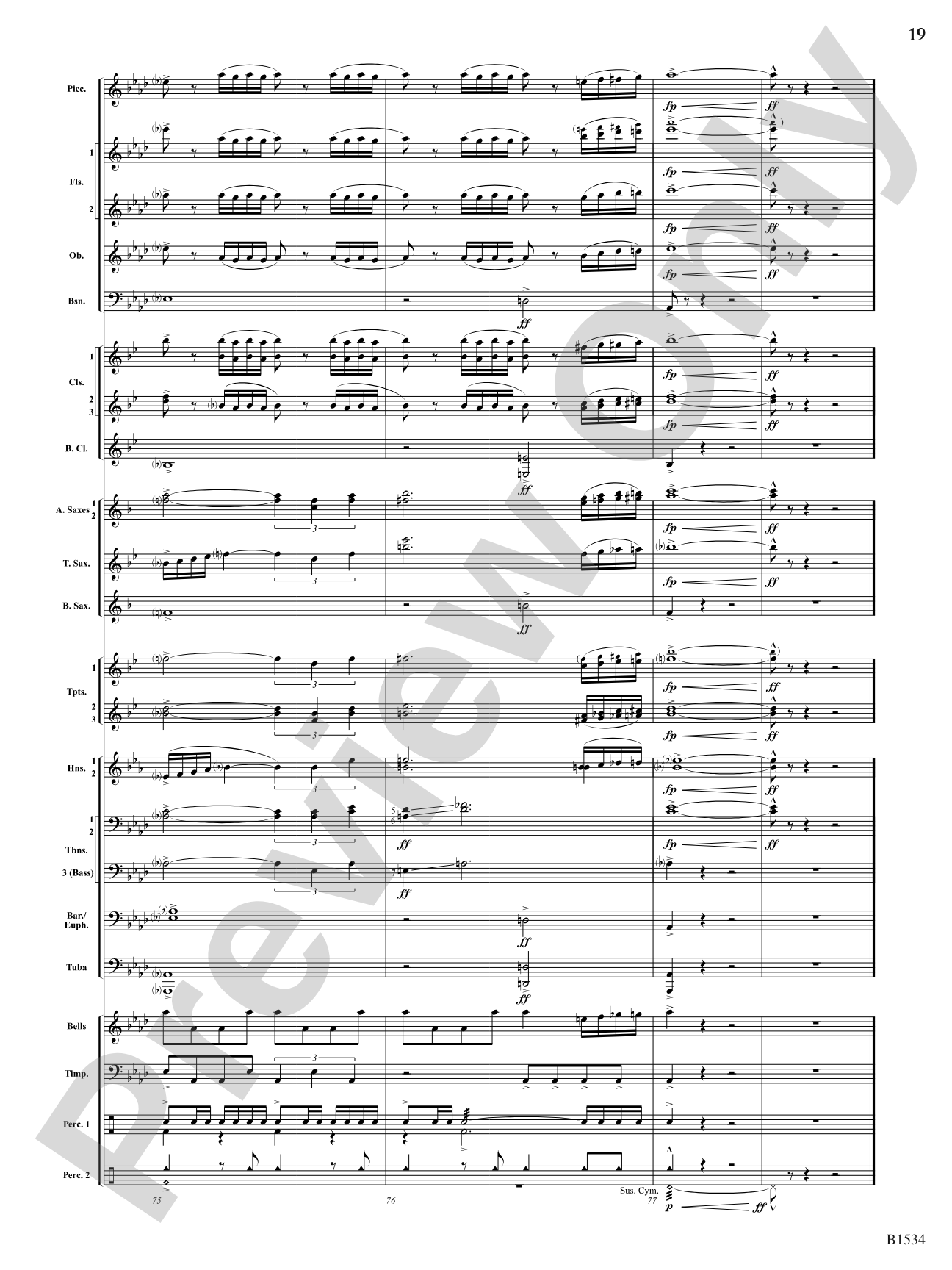 Carnegie Anthem: Concert Band Conductor Score & Parts
