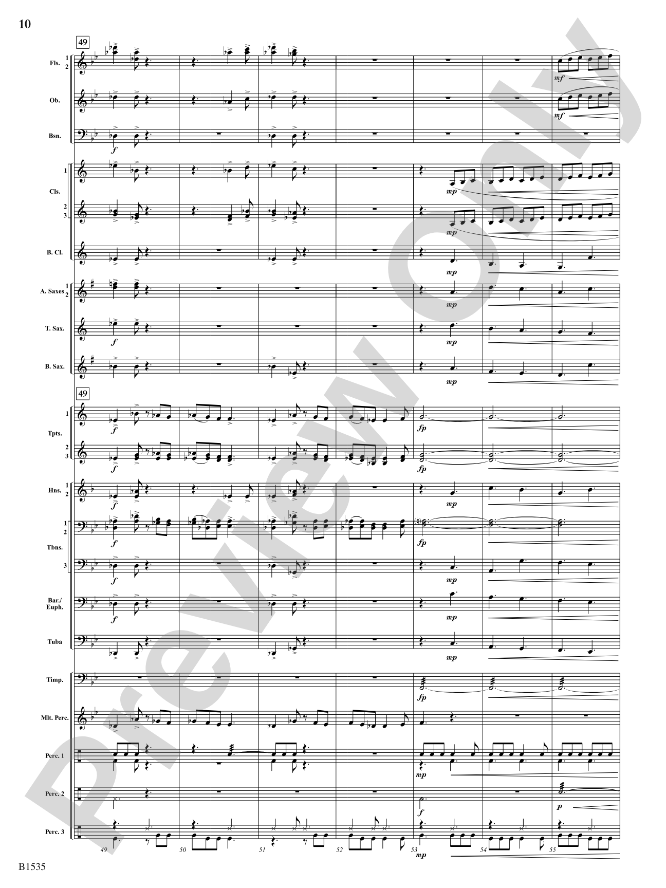 Jubilant Flourishes: Concert Band Conductor Score & Parts