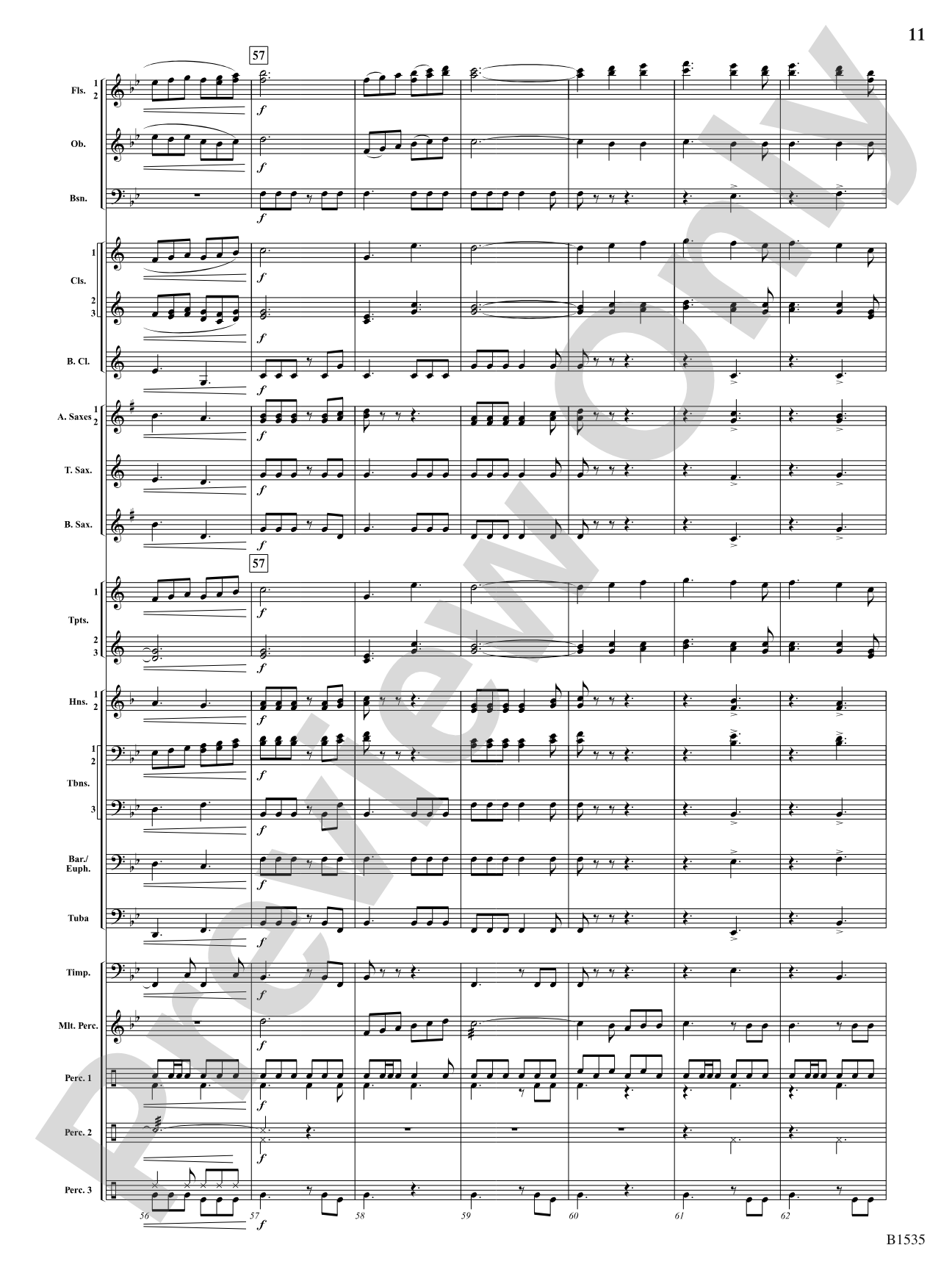Jubilant Flourishes: Concert Band Conductor Score & Parts