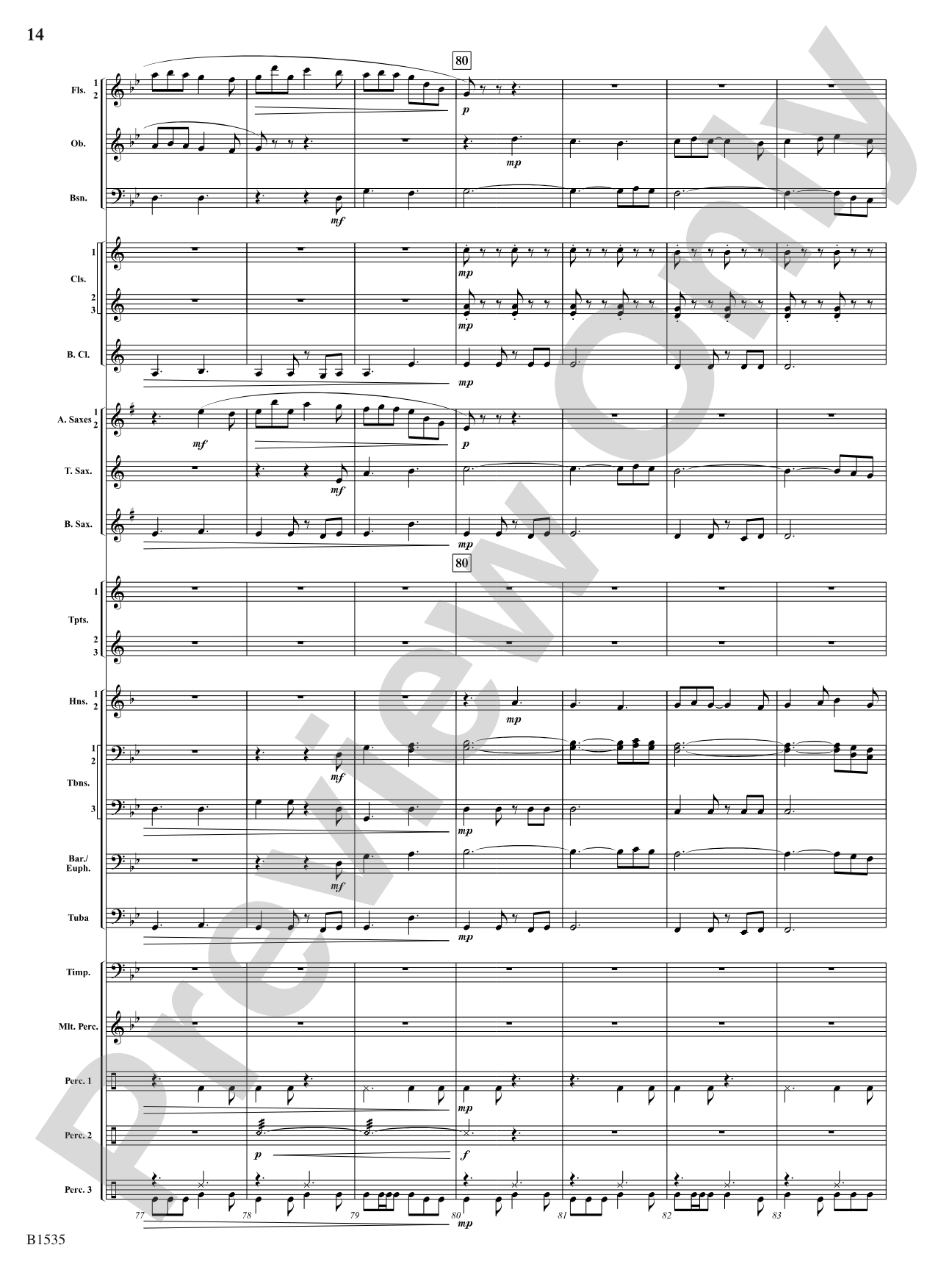 Jubilant Flourishes: Concert Band Conductor Score & Parts