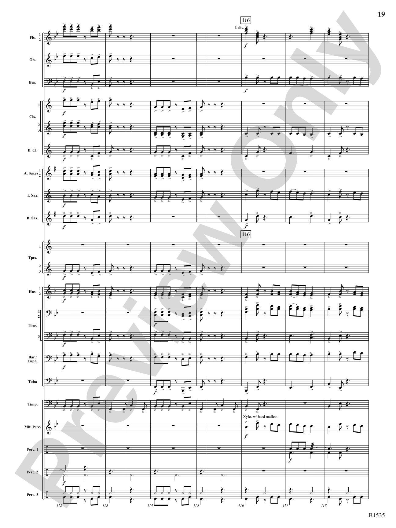 Jubilant Flourishes: Concert Band Conductor Score & Parts