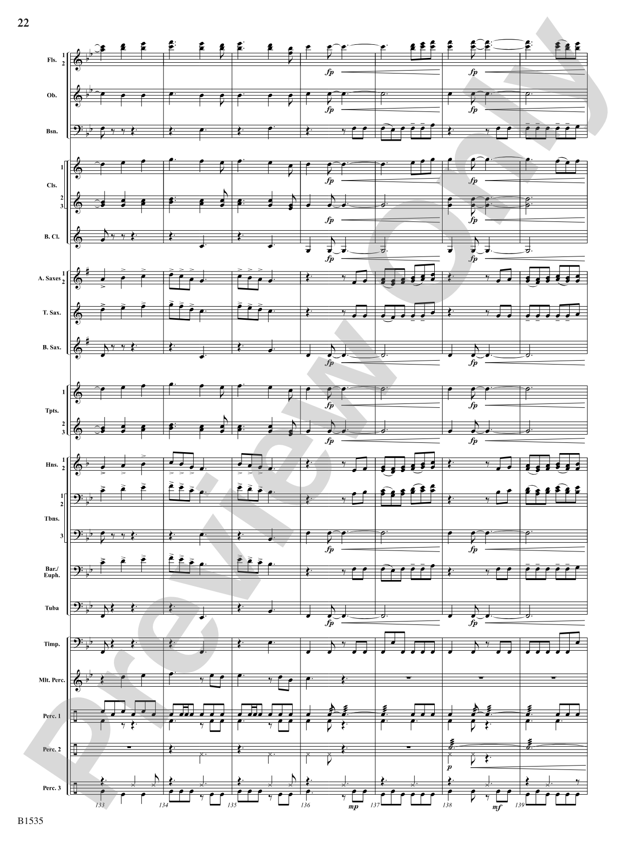 Jubilant Flourishes: Concert Band Conductor Score & Parts