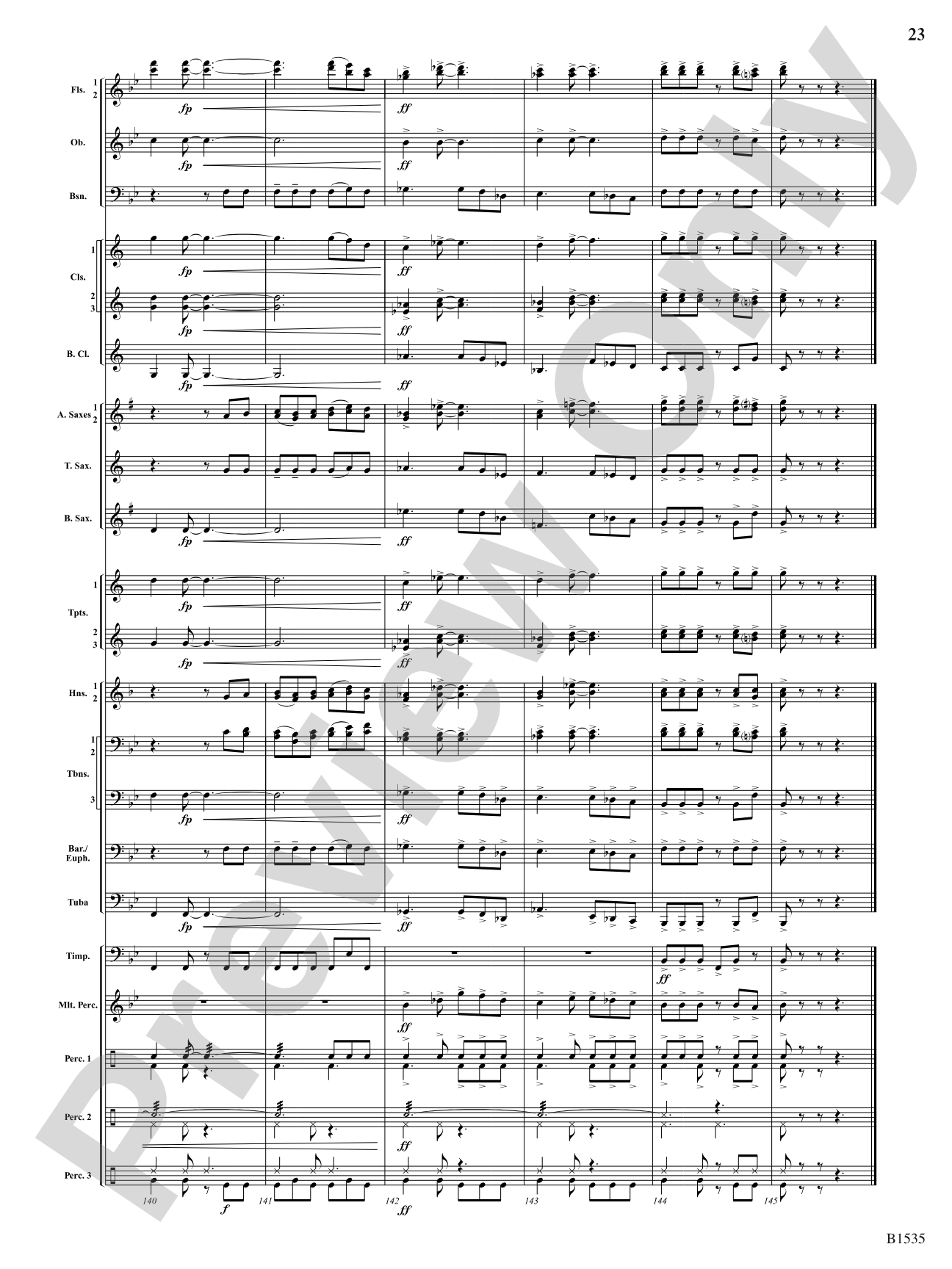 Jubilant Flourishes: Concert Band Conductor Score & Parts