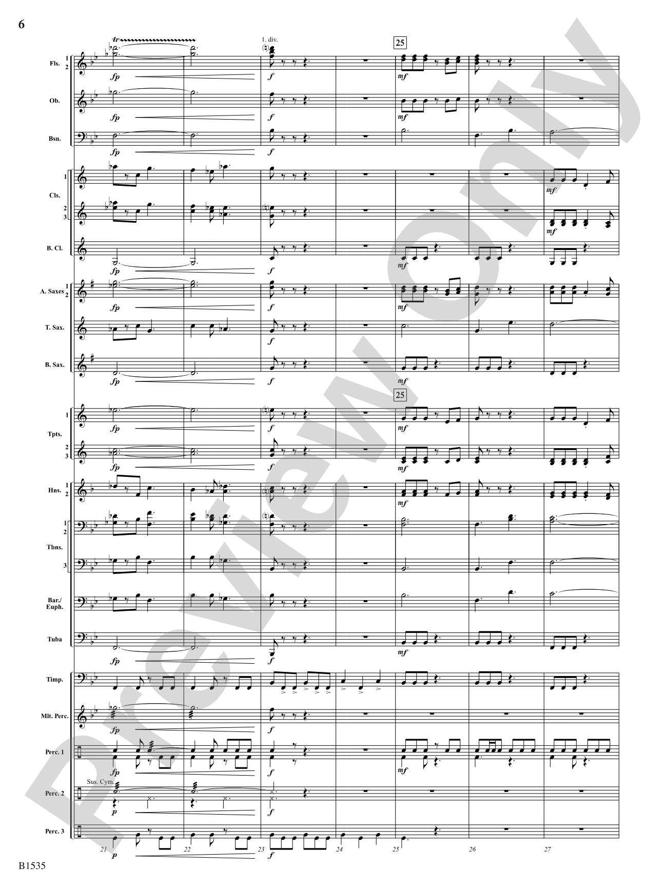 Jubilant Flourishes: Concert Band Conductor Score & Parts